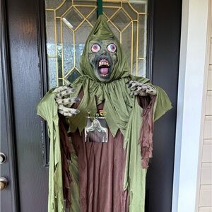 Two Halloween outdoor decorations